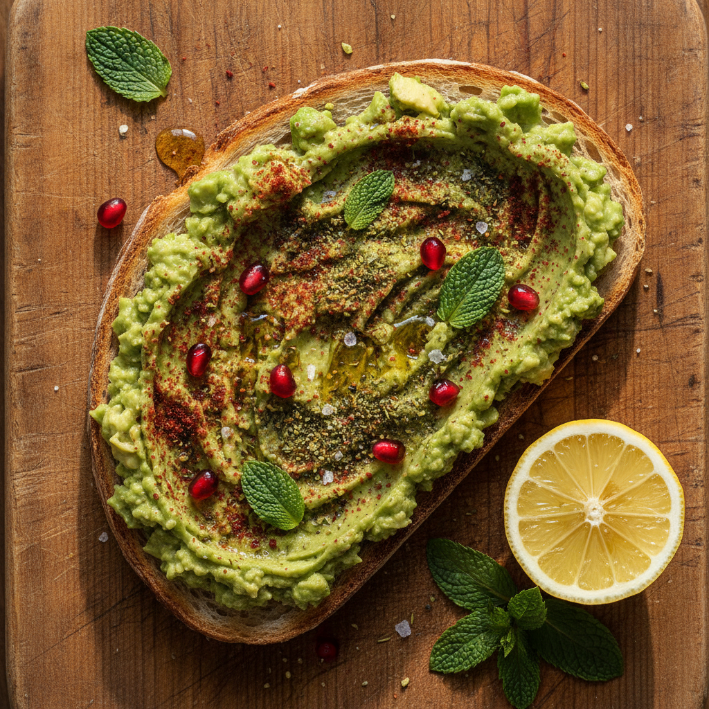 Lemony Avocado Toast with Za'atar and Sumac