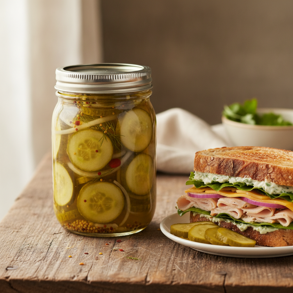 Easy Bread and Butter Pickles (Refrigerator Recipe)