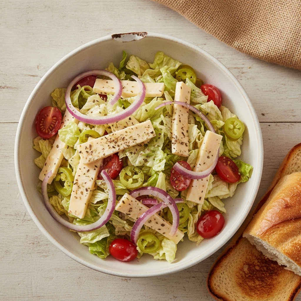 The Ultimate Grinder Salad Recipe (Creamy & Tangy!)