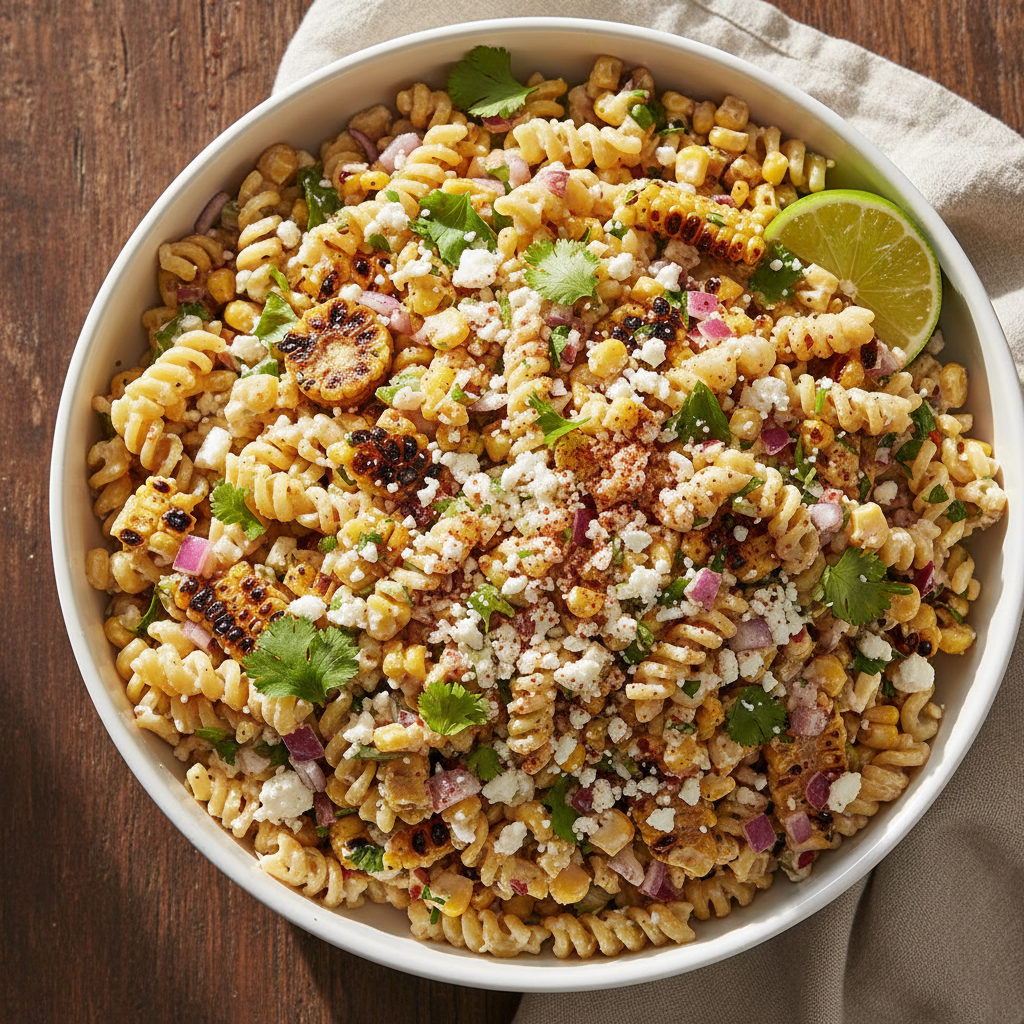 Budget Mexican Street Corn Pasta Salad (Easy Recipe!)
