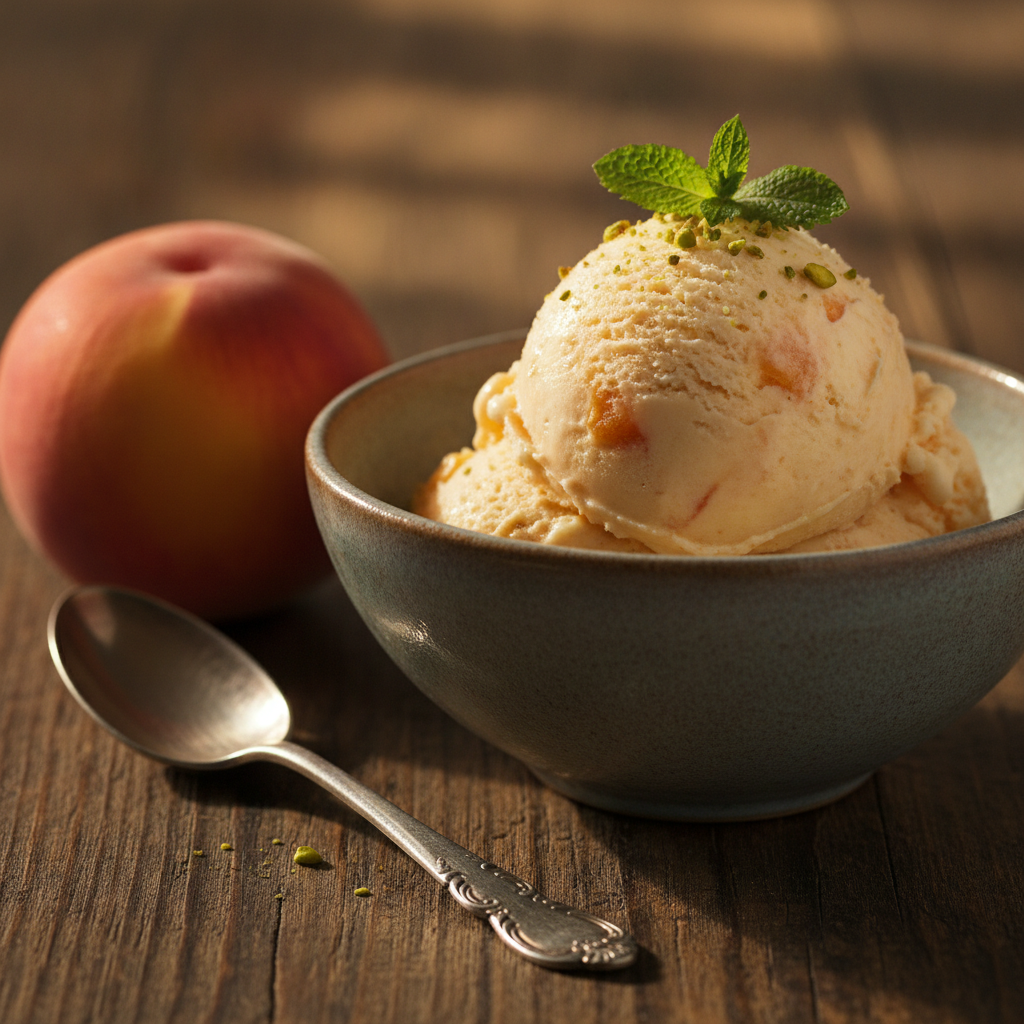 The Best Homemade Peach Ice Cream Recipe